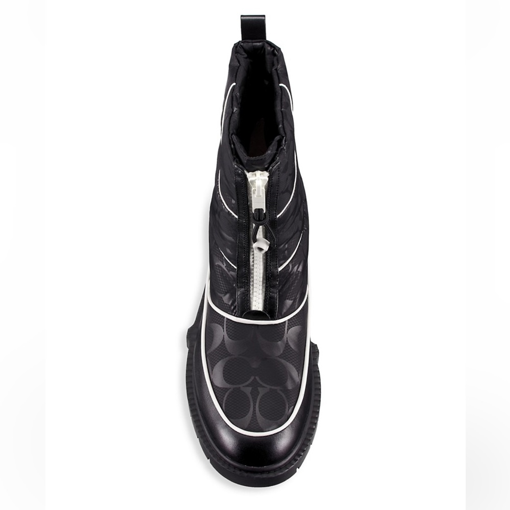 COACH Leona Monogram Nylon Ankle Boots - Picture 6 of 16